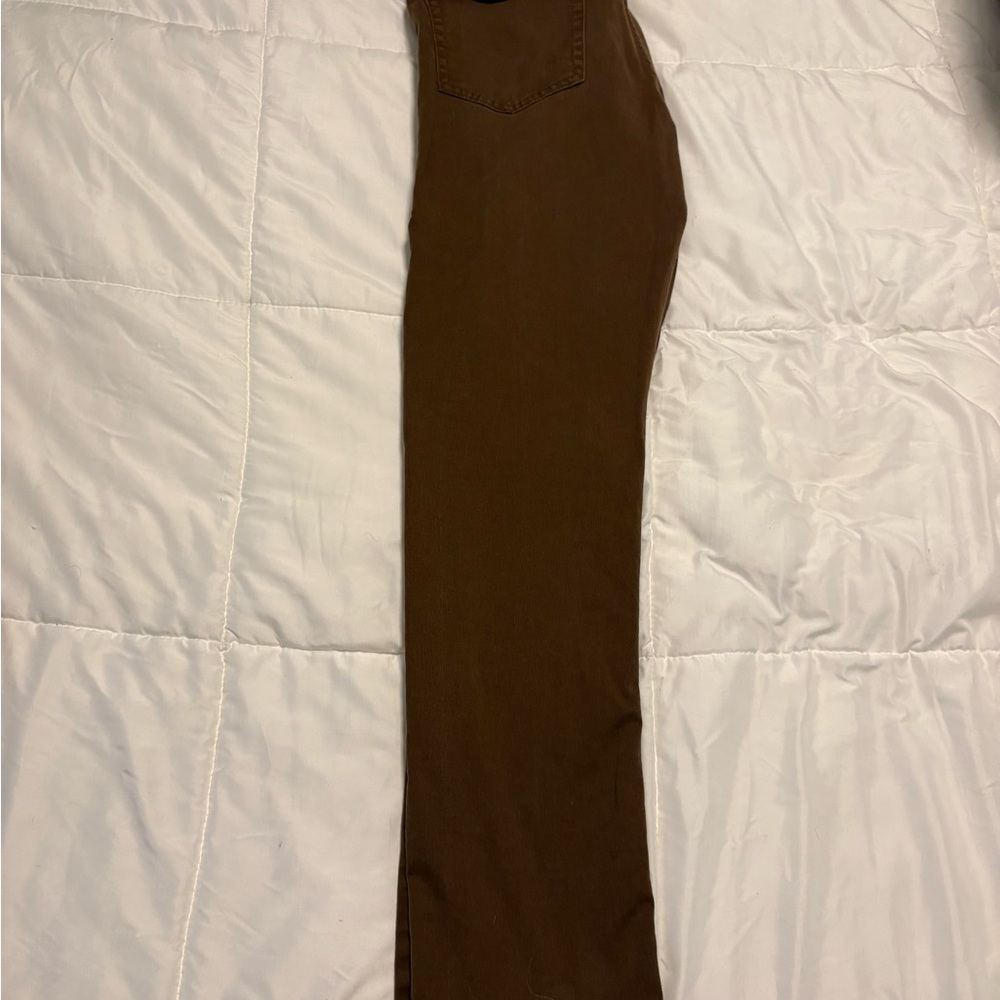 Brown Slim Fit Pants